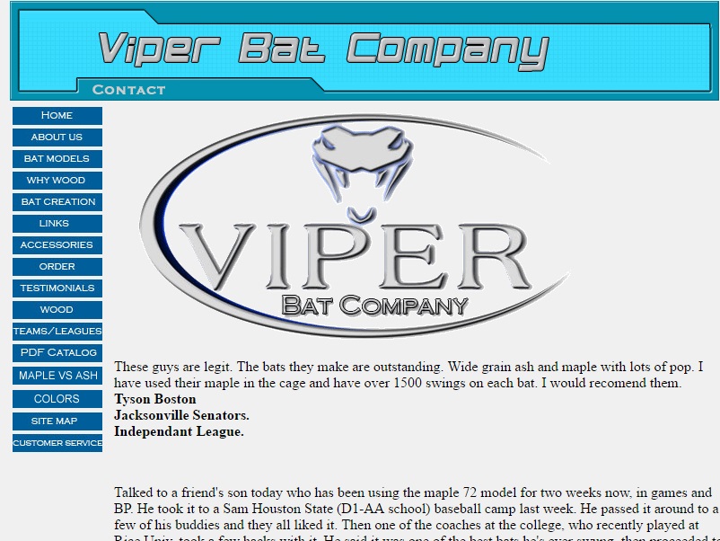 Viper Bats 2003 website 2